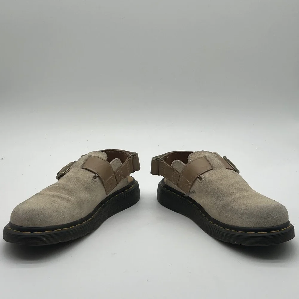 Dr Martens Jorge II Beige Suede Slingback Mule Sandals Mens 9 Womens 10 UK 8